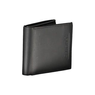 Black Leather Rfid Wallet With Coin Purse