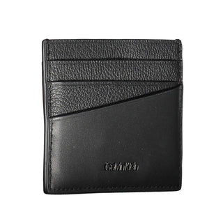 Elegant Leather Card Holder In Timeless Black