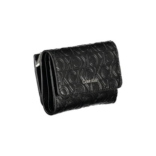 Sleek Black Double-compartment Wallet