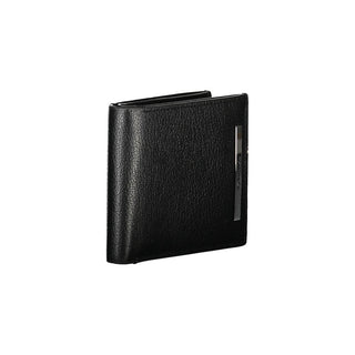 Elegant Black Leather Wallet With Rfid Block