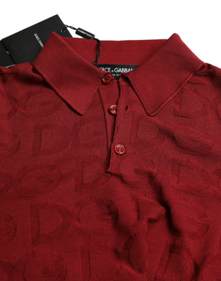 Silk Maroon Polo T-shirt - Elegance Meets Comfort