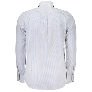 Elegant Striped Button-down Cotton Shirt