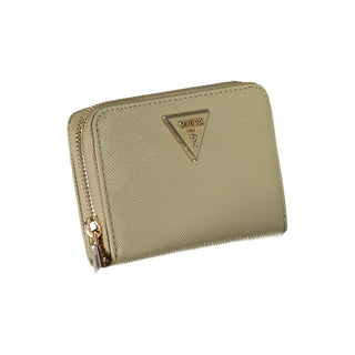 Chic Emerald Zip Wallet With Multiple Compartments