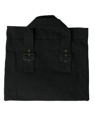 Chic Black Denim Tote For Everyday Elegance