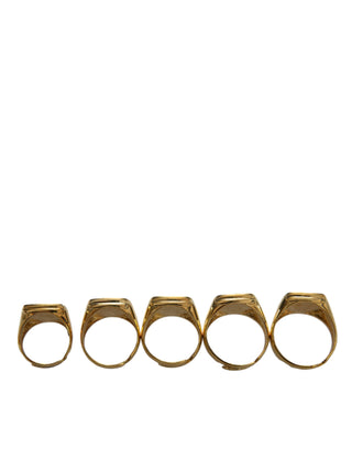 Enamel Set Of 5 Ring