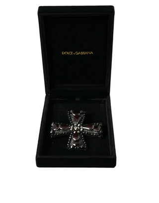 Black Cross Brooch