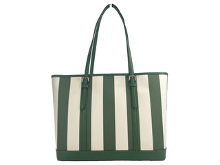 Jet Set Travel Large Tz Shoulder Pvc Tote Bag Purse Fern Green