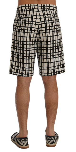 Elegant Striped Cotton-linen Shorts - Luxury for You