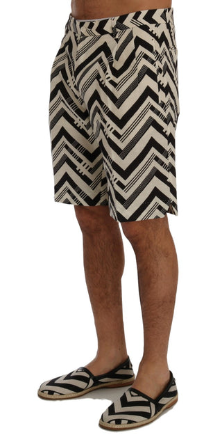 Striped Casual Knee-high Shorts - Luxury for You