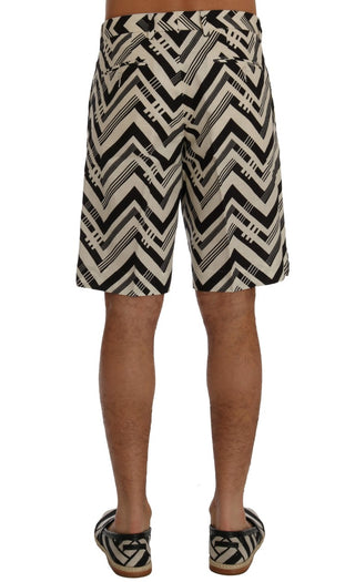 Striped Casual Knee-high Shorts - Luxury for You