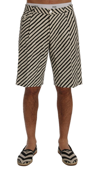 Striped Hemp Casual Shorts - Luxury for You