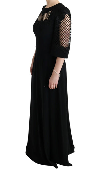 Elegant Black Floral Maxi Dress - Luxury for You