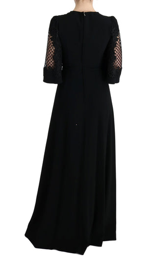 Elegant Black Floral Maxi Dress - Luxury for You