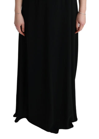 Elegant Black Floral Maxi Dress - Luxury for You