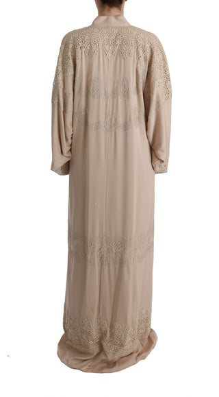 Elegant Beige Cape Kaftan Dress - Luxury for You