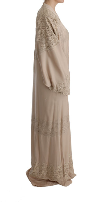 Elegant Beige Cape Kaftan Dress - Luxury for You