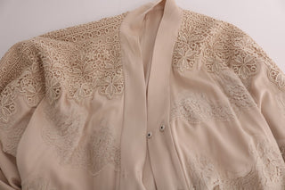 Elegant Beige Cape Kaftan Dress - Luxury for You