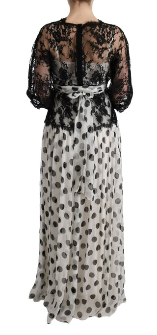 Elegant Polka Dotted Full Length Gown - Luxury for You