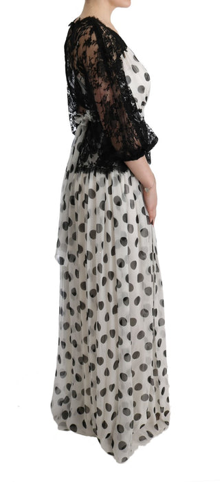 Elegant Polka Dotted Full Length Gown - Luxury for You