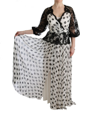 Elegant Polka Dotted Full Length Gown - Luxury for You