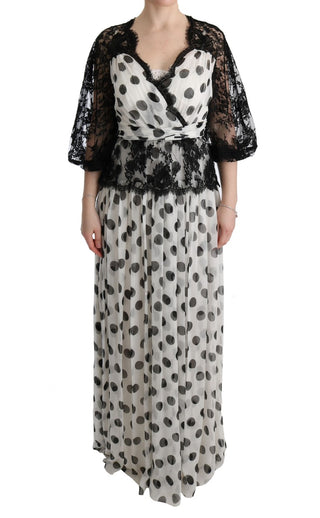 Elegant Polka Dotted Full Length Gown - Luxury for You