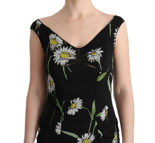 Sunflower Print Full Length Sheath Dress - Luxury for You