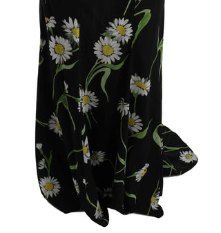 Sunflower Print Full Length Sheath Dress - Luxury for You