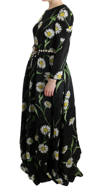 Elegant Sunflower Maxi Gown With Crystals - Luxury for You