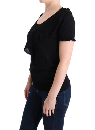 Elegant Black Lana Wool Top - Luxury for You