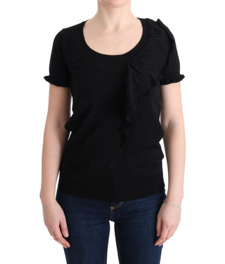 Elegant Black Lana Wool Top - Luxury for You