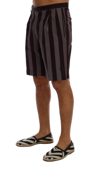 Casual Striped Cotton Shorts - Luxury for You