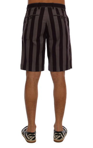 Casual Striped Cotton Shorts - Luxury for You