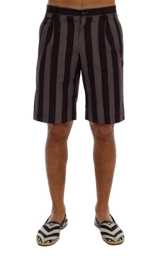 Casual Striped Cotton Shorts - Luxury for You