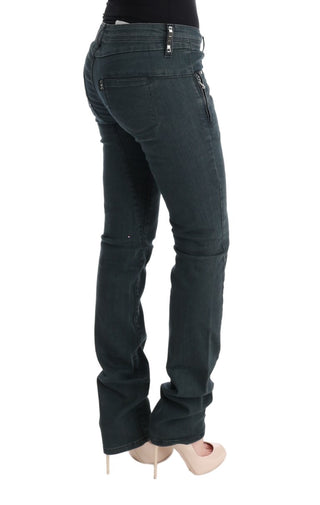 Chic Superslim Gray Cotton Jeans - Luxury for You