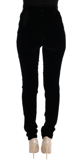 Sleek High-waist Black Trousers - Luxury for You