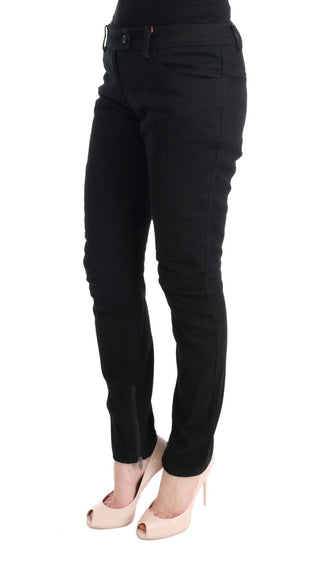 Chic Black Slim Fit Trousers - Luxury for You