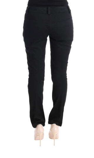 Chic Black Slim Fit Trousers - Luxury for You