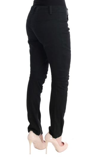 Chic Black Slim Fit Trousers - Luxury for You