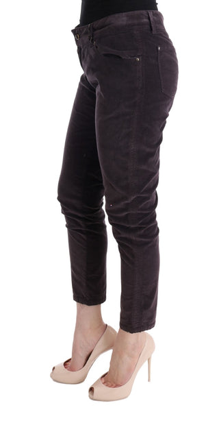 Chic Brown Capri Cropped Cotton Pants - Luxury for You