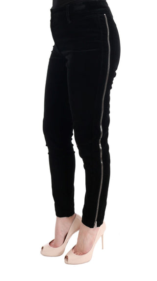 Chic Black Slim Fit Cropped Pants - Luxury for You