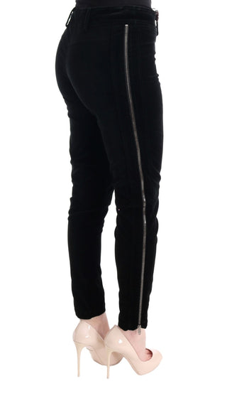 Chic Black Slim Fit Cropped Pants - Luxury for You