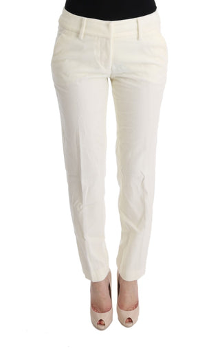 Chic White Regular Fit Pants - Luxury for You