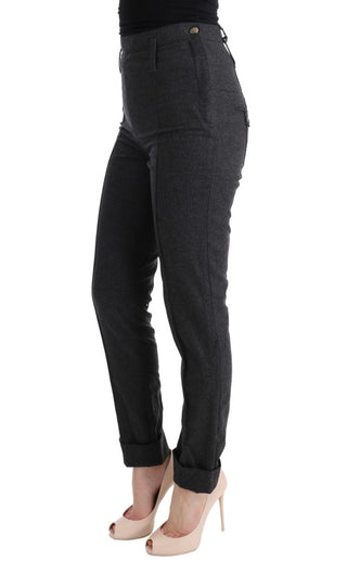 Chic Gray Casual Skinny Pants - Luxury for You