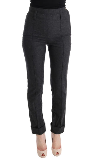 Chic Gray Casual Skinny Pants - Luxury for You