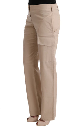 Chic Beige Cropped Pants - Regular Fit Elegance - Luxury for You