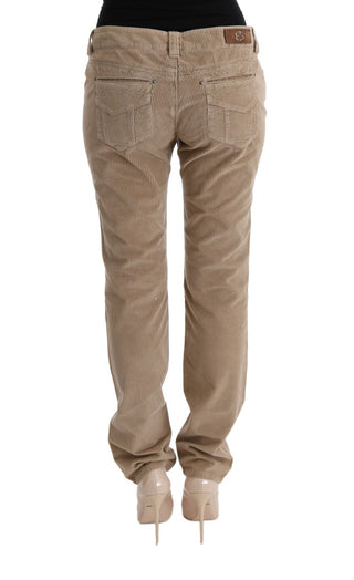 Beige Regular Fit Luxe Trousers - Luxury for You