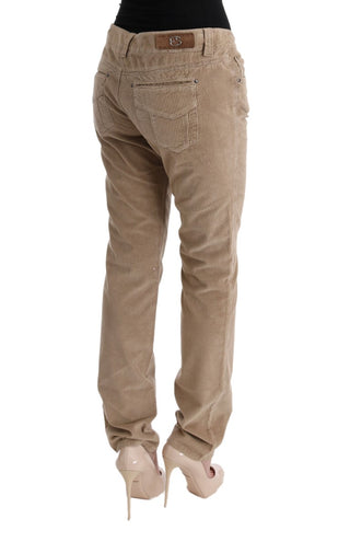 Beige Regular Fit Luxe Trousers - Luxury for You