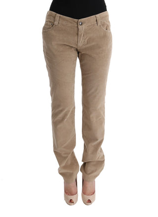 Beige Regular Fit Luxe Trousers - Luxury for You