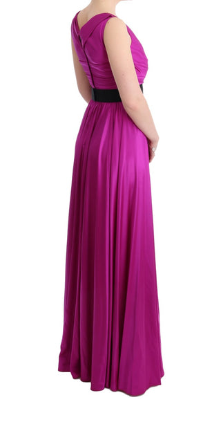 Elegant Pink Silk Gown Dress - Luxury for You