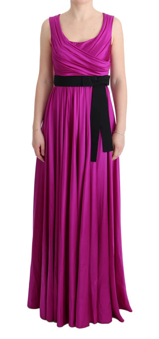 Elegant Pink Silk Gown Dress - Luxury for You